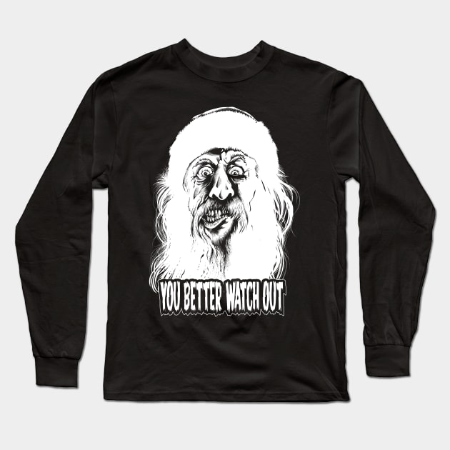 Evil Santa Long Sleeve T-Shirt by wildsidecomix